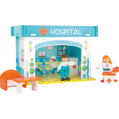 small foot 108557 Spielhaus Krankenhaus aus Holz