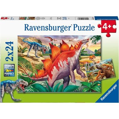 Ravensburger Puzzle Jurassic wilderness 2x24 Teile