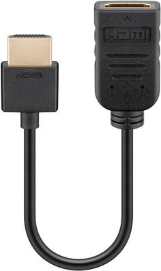 goobay HDMI-Flexadapter schwarz 0,1 m (Bulk)