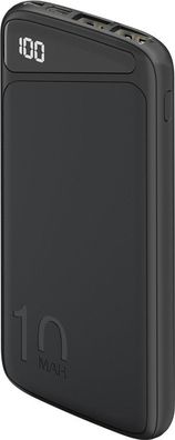 goobay Powerbank Slimline 10.000 mAh schwarz (1er Faltschachtel)