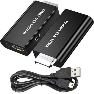 PS2 zu HDMI Konverter mit Audio 3.5mm Video Adapter Playstation 2 Retoo