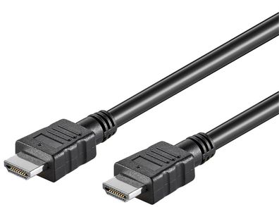 goobay High Speed HDMI Kabel mit Ethernet schwarz 7,5 m (Bulk)