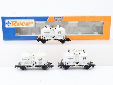 Roco H0 44055 Güterwagen Set 3-tlg. Silowagen Karsdorfer Zement / NEM