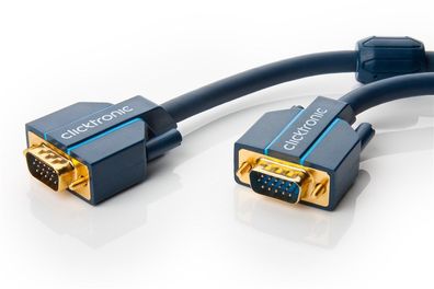 clicktronic VGA Verbindungskabel 8mm x 5m (1er Faltschachtel)