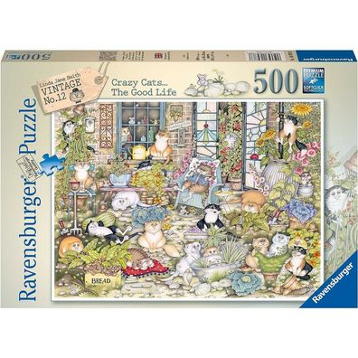 Ravensburger Puzzle Crazy Cats: Das Leben der Katze 500 Teile