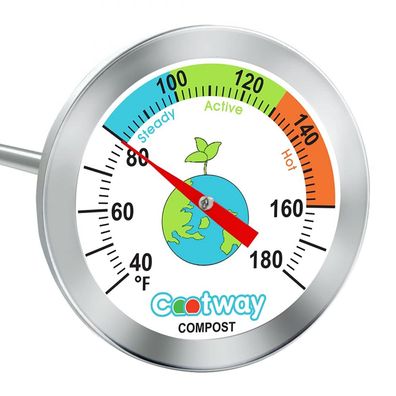 Kompostthermometer, wasserdichtes Kompostbodenthermometer