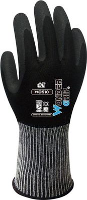 Wonder Grip WG-510 Arbeitshandschuhe Oil schwarz M/8 (Bulk)