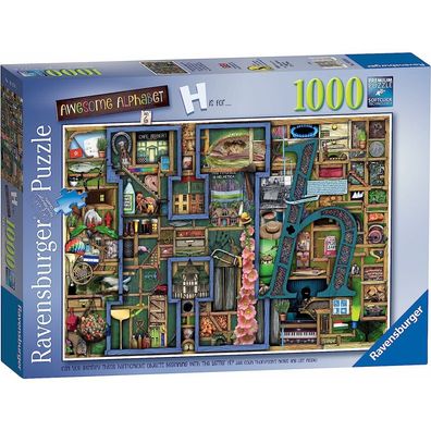 Ravensburger Amazing Alphabet-Puzzle - Buchstabe H 1000 Teile