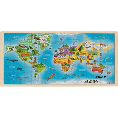 GOKI Holzpuzzle Unsere Welt 192 Teile