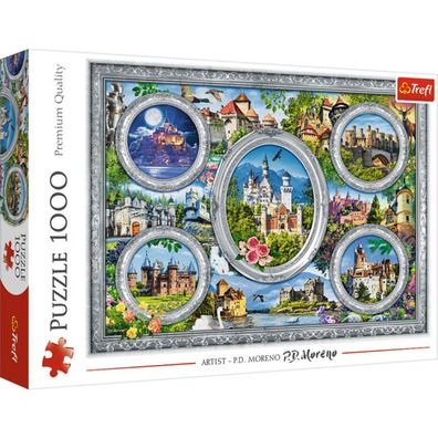 TREFL Puzzle Welt Schlösser 1000 Teile