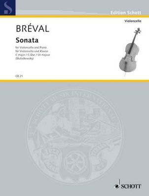 Sonata C-Dur aus op. 40. Violoncello und Klavier., Jean Baptiste Bréval