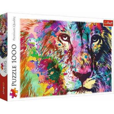 TREFL Puzzle Farbiger Löwe 1000 Teile