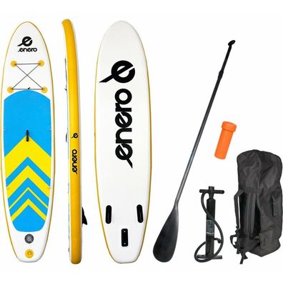 ENERO Paddleboard SUP aufblasbar 320 x 76 x 15 Gelb