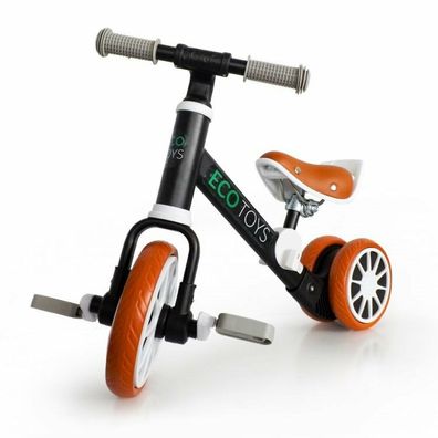 Ecotoys Scooter mit abnehmbaren Pedalen schwarz