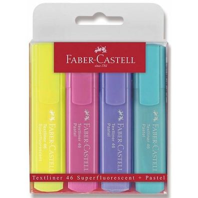 Textliner 46 Pastell, 4er Etui