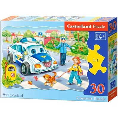 Castorland Puzzle Reise zur Schule 30 Teile