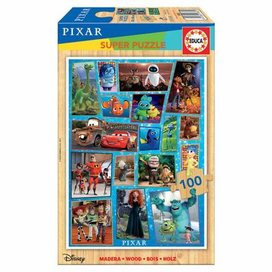 Disney Pixar Multiproperty Holzpuzzle 100Stück