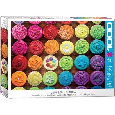 Eurographics Regenbogen-Kuchenpuzzle 1000 Teile (Cupcake)