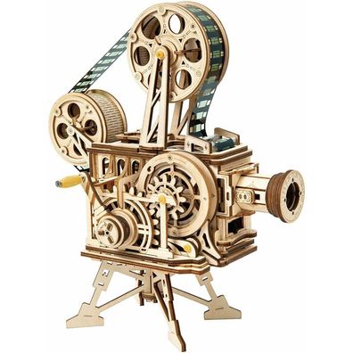 Robotime Rokr 3D-Holzpuzzle Mechanischer Filmprojektor 183 Teile