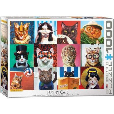 Eurographics Puzzle Lustige Katzen 1000 Teile