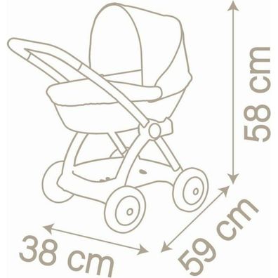 SMOBY Deep Stroller für Puppen