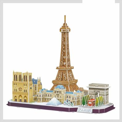 Cubicfun 3D-Puzzle CityLine-Panorama: Paris 114 Stück