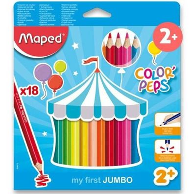 MAPED Dreieckige Jumbo Color'Peps 18 Stk