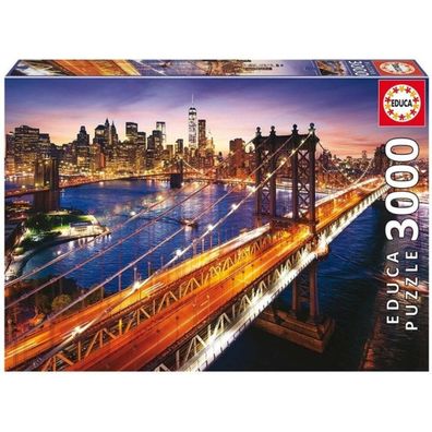 EDUCA Puzzle Dämmerung in Manhattan 3000 Teile