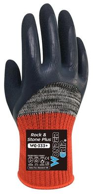 Wonder Grip WG-333+ Arbeitshandschuhe Rock & Stone grau, ot XXL/11 (Bulk)