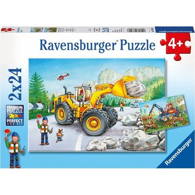 Ravensburger Puzzle Schwermaschinen in Aktion 2x24 Teile