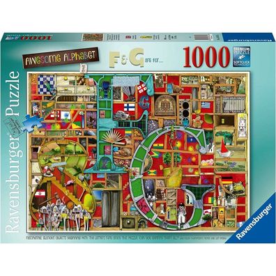 Ravensburger Amazing Alphabet Puzzle - Buchstabe F und G 1000 Teile