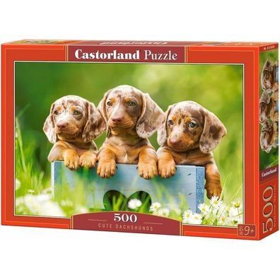 Castorland Puzzle Niedliche Dackel 500 Teile