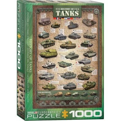 Eurographics Puzzle Geschichte der Panzer 1000 Teile