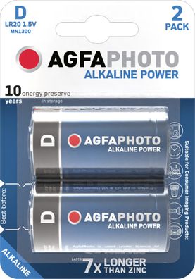 Agfaphoto Alkaline Power Mono D LR20 1.5V (2er Blister)