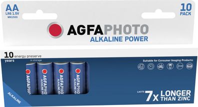 Agfaphoto Alkaline Power Mignon AA LR06 1.5V (10er Blister)