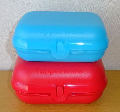 Tupperware® * * Twin-Set (2) * * Brotdosen - ROT / TÜRKIS