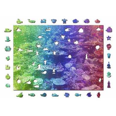 WOODEN CITY Holzpuzzle Coral Reef 2in1, 1010 Teile ECO