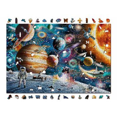 WOODEN CITY Holzpuzzle Space Odyssey 2in1, 2000 Teile ECO