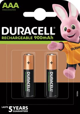 Duracell Akku NiMH Micro AAA HR03 1.2 V / 900 mAh (2er Blister)