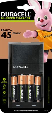 Duracell Akku NiMH Universal Schnellladegerät CEF27 AA/AAA (1er Blister)