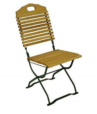 Klappstuhl Holzstuhl Gartenstuhl Stuhl 2er Set, Dunkel Grün