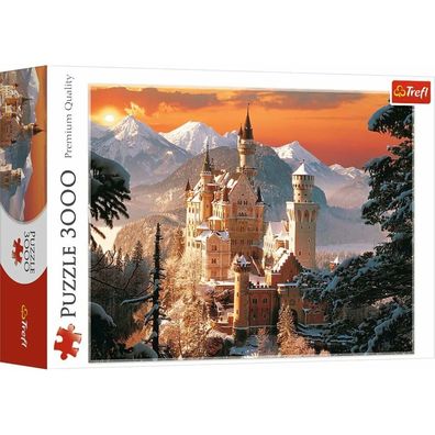 TREFL Puzzle Neuschwanstein im Winter 3000 Teile