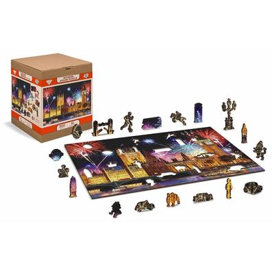 WOODEN CITY Holzpuzzle Nacht London 2in1, 300 Teile ECO