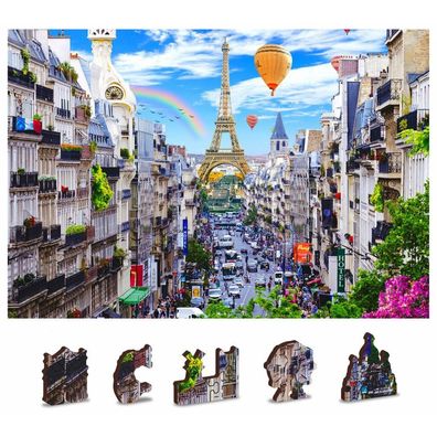 WOODEN CITY Holzpuzzle Busy Paris 2in1, 150 Teile ECO