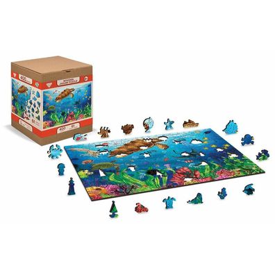 WOODEN CITY Holzpuzzle Diver's Paradise 2in1, 400 Teile ECO