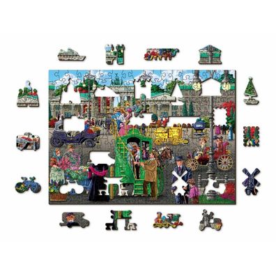 WOODEN CITY Holzpuzzle Pariser Platz in Berlin 2in1, 200 Teile ECO