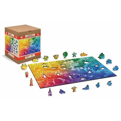 WOODEN CITY Holzpuzzle Tropische Fische 2in1, 400 Teile ECO