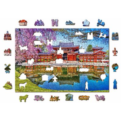 WOODEN CITY Holzpuzzle Byodo-in-Tempel, Kyoto, Japan 2in1, 505 Teile ECO