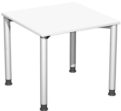 Gera Schreibtisch Bürotisch 4 Fuß Flex höhenverstellbar 800x800x680-800 mm ahorn