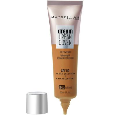 Maybelline New York Make-up Dream Urban Cover 345 Nutmeg, 30 ml